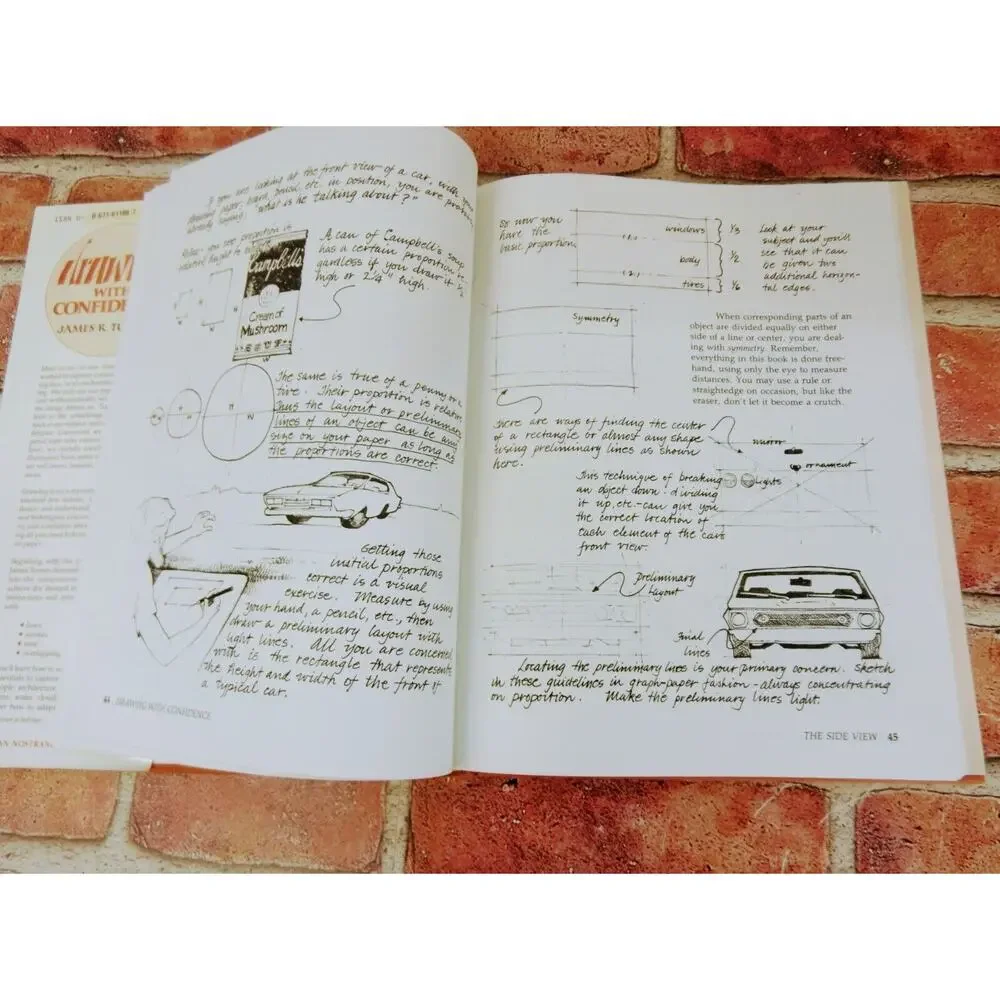 Drawing With Confidence‎ Vtg 1984 James R Turner 1st Ed HC Art Instruction
